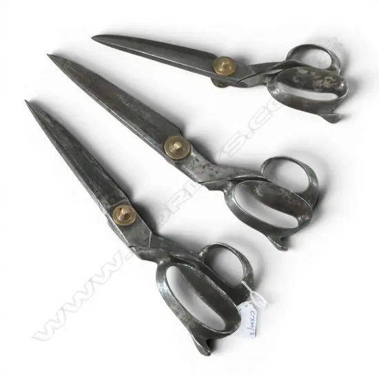 3 VINTAGE TAILOR SHEARS L.340mm