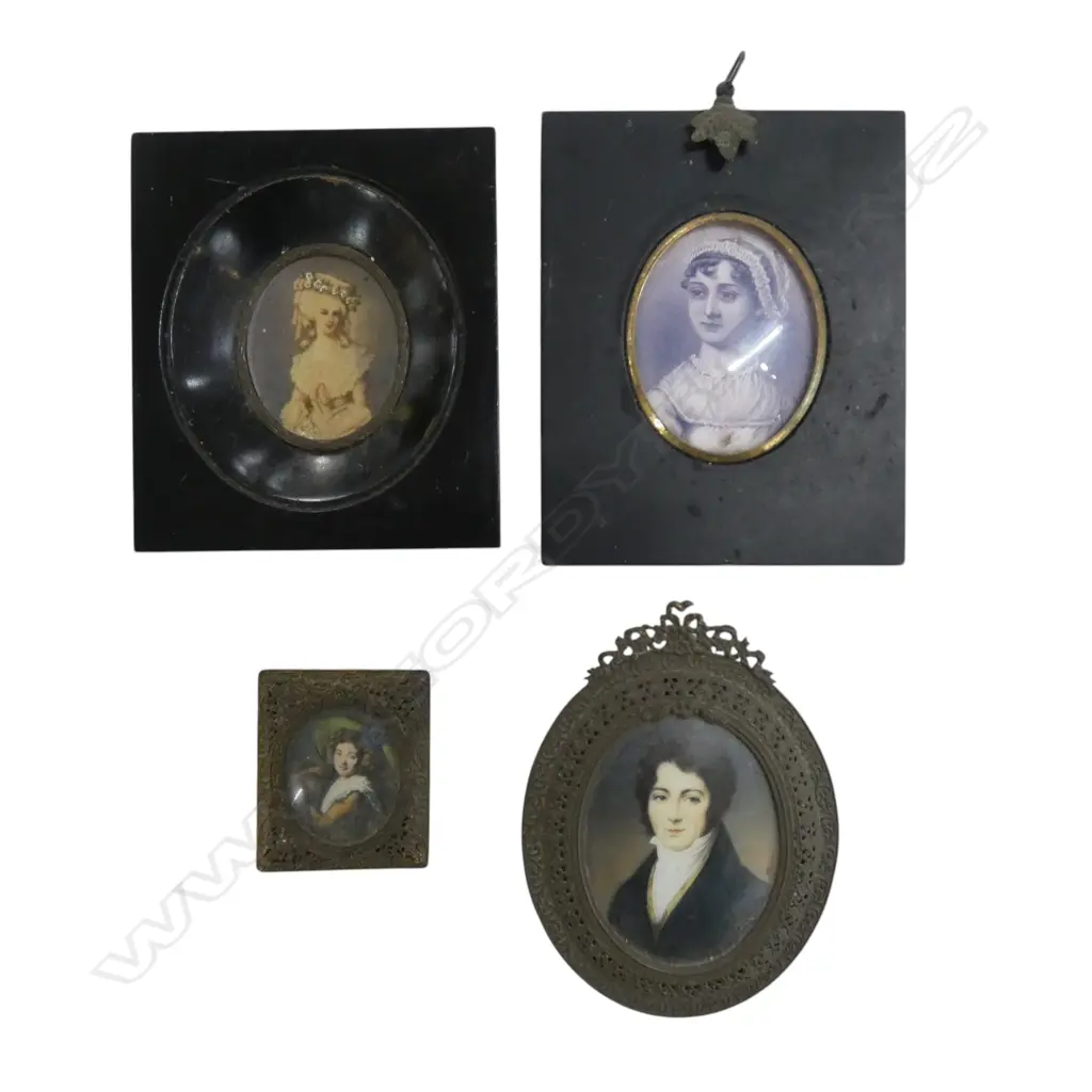 4 REGENCY STYLE PORTRAITS 80x60mm Image 1++