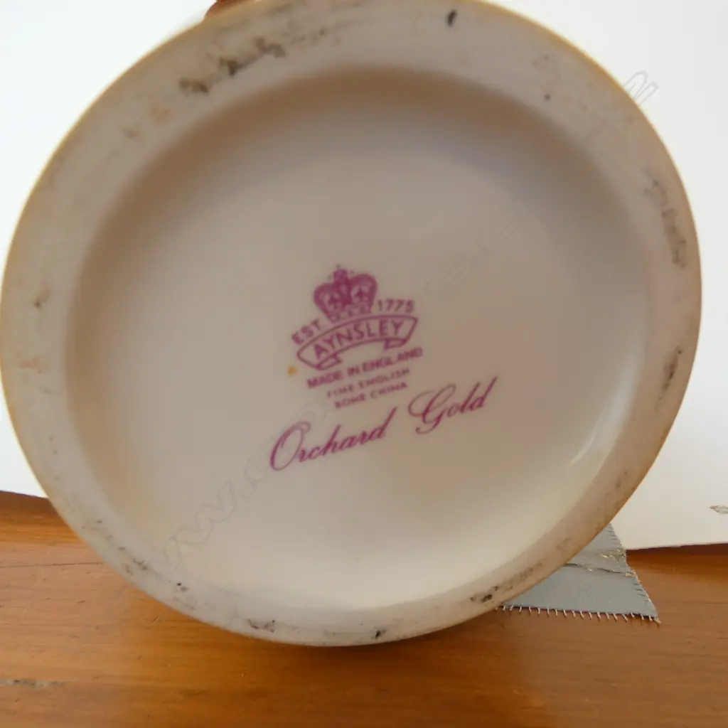 AYNSLEY ORCHARD GOLD VASE, H.230mm Image 1++