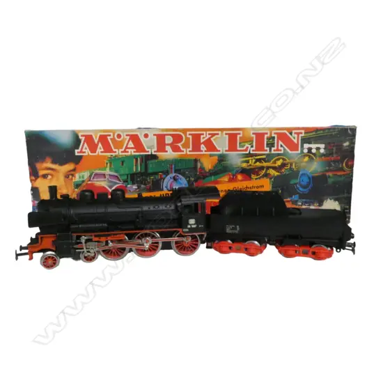 BOXED MARKLIN-HAMO HO DB STEAM LOCOMOTIVE & TENDER 38 1807 8398