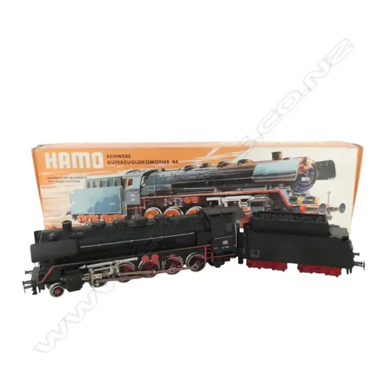 VINTAGE BOXED HAMO HO DB FREIGHT STEAM LOCOMOTIVE & TENDER 44 690 8347