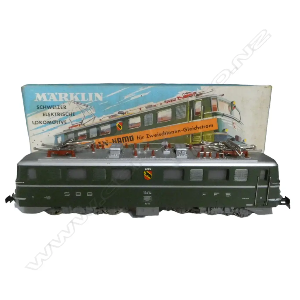 BOXED MARKLIN-HAMO HO SWISS ELECTRIC LOCOMOTIVE 11414 8350 Image 1++