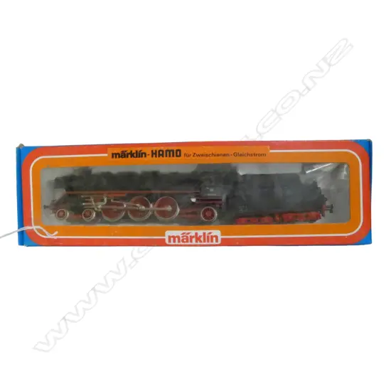 BOXED MARKLIN-HAMO HO DB STEAM LOCOMOTIVE & TENDER 003160-9 8385