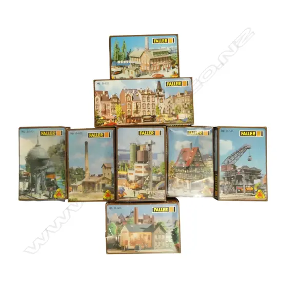 8 BOXED FALLER HO MODEL KITS B-960 B-650 B-939 B-926 B-148 B-265 B-982 B-143