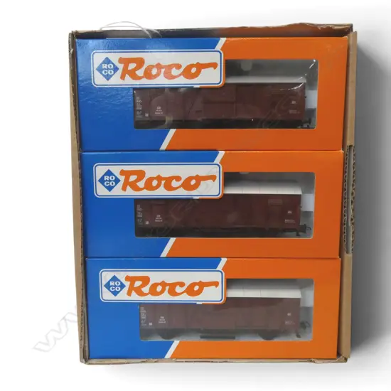 6 BOXED ROCO HO DB WAGONS 46100