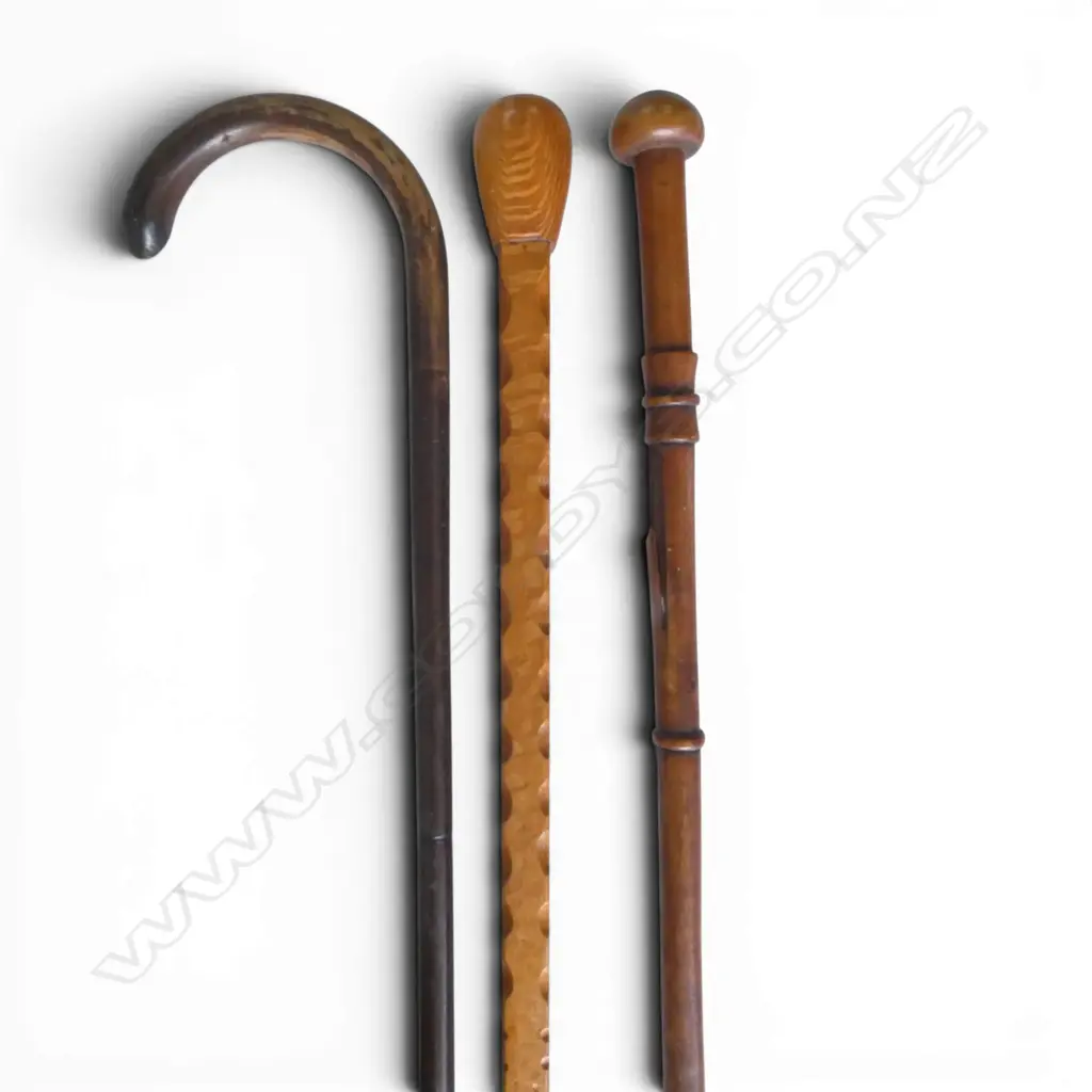 3 VINTAGE WALKINGSTICKS 1 REWA REWA L960MM Image 1++