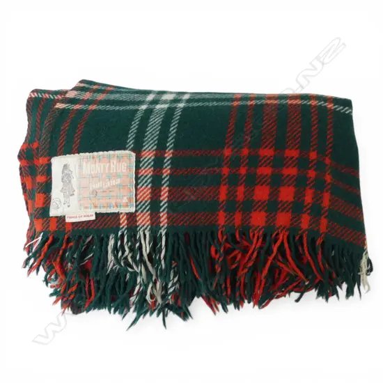 VINTAGE NZ RUG 'FONTANA MONTY RUG PRINCE of WALES' 1.55 X 2m.