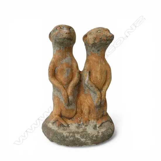 CONCRETE MEERKATS GARDEN ORNAMENT H 350mm