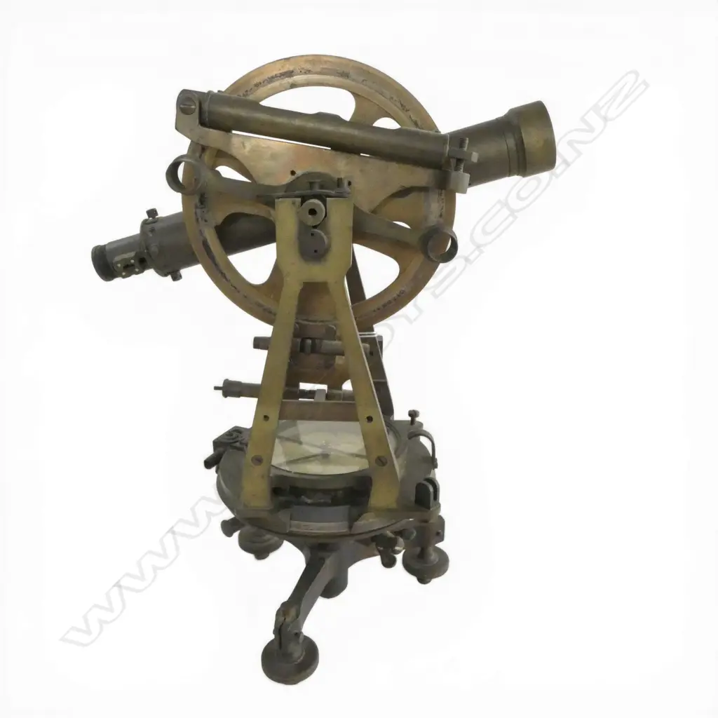 ANTIQUE BRASS TRANSIT THEODOLITE Image 1++