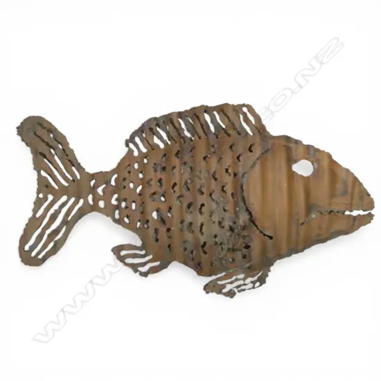 METAL FISH WALL HANGING W.550mm