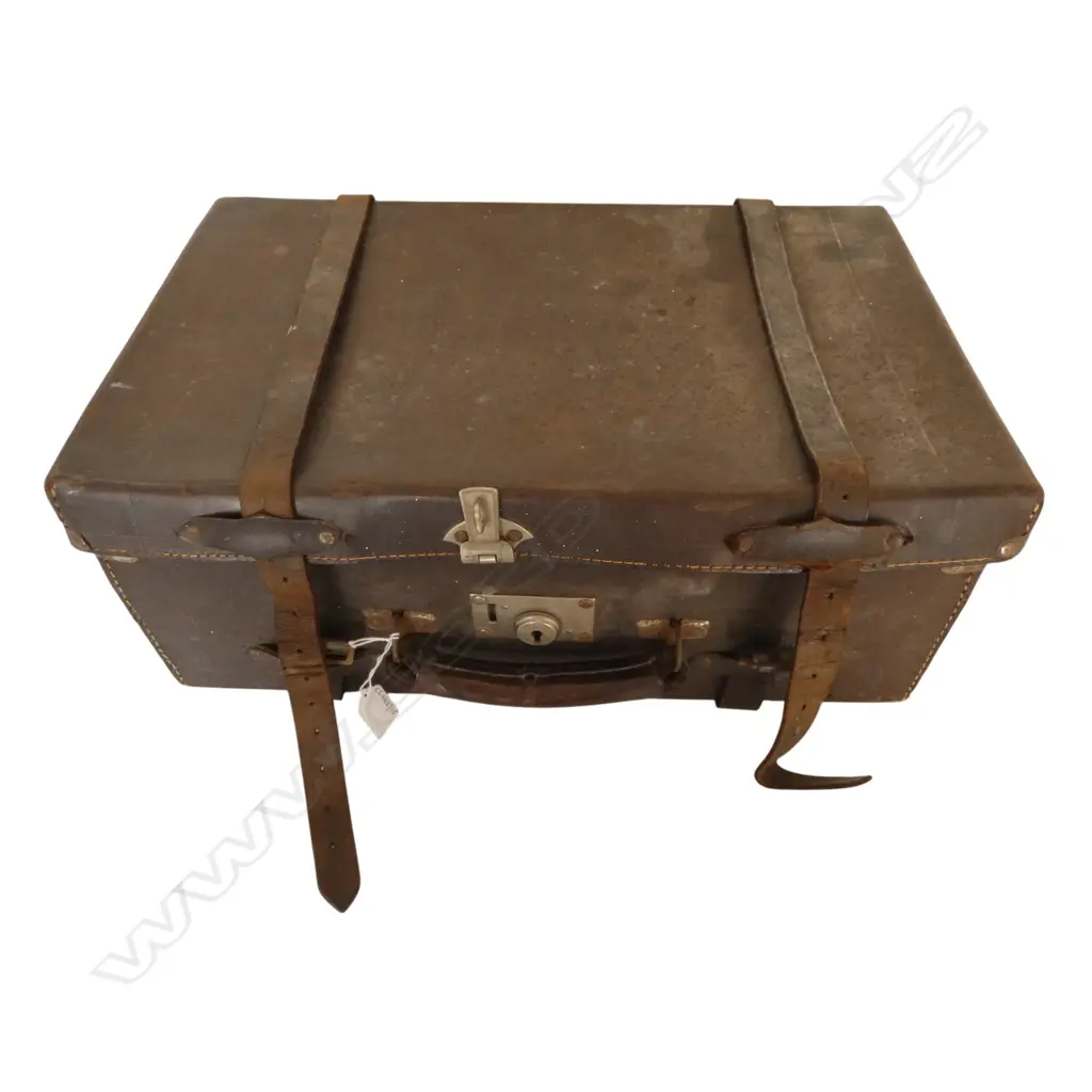 VINTAGE SMALL SUITCASE L480MM & VINTAGE CHINA NIPPON DOLL  WITH EXTRA CLOTHES Image 1++