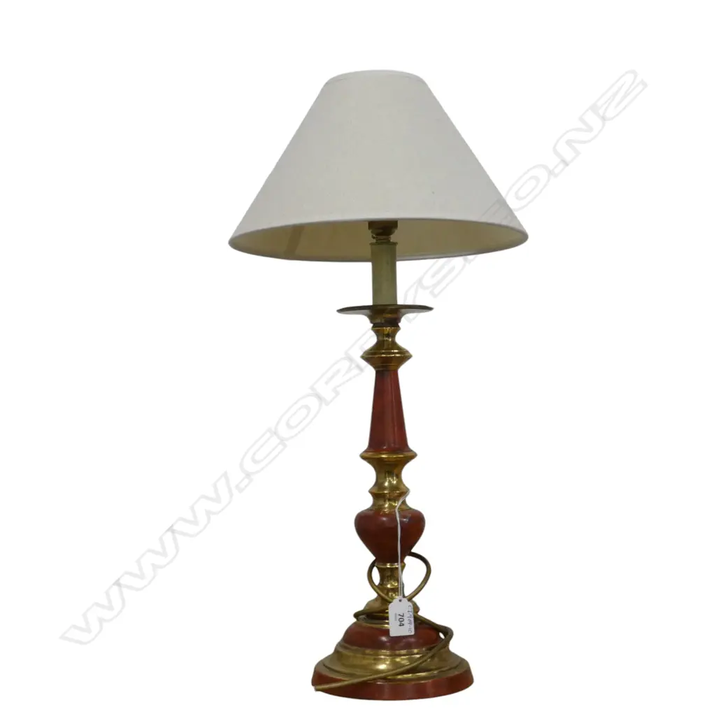 PAINTED BRASS TABLE LAMP H.600mm Image 1++