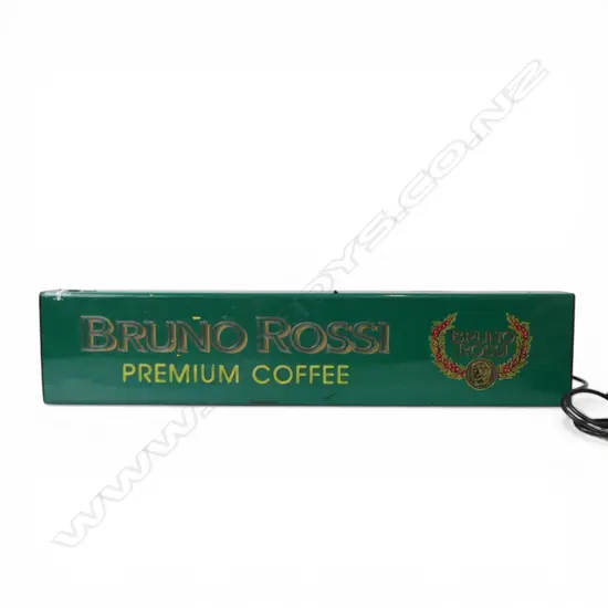 ADVERTISING SIGN 'BRUNO ROSSI PREMIUM COFFEE' W.935mm