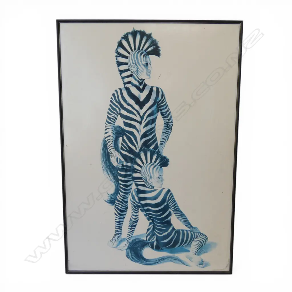 ZEBRA PEOPLE 80S HEAVY METAL MAGAZINE ART 80X60 Image 1++