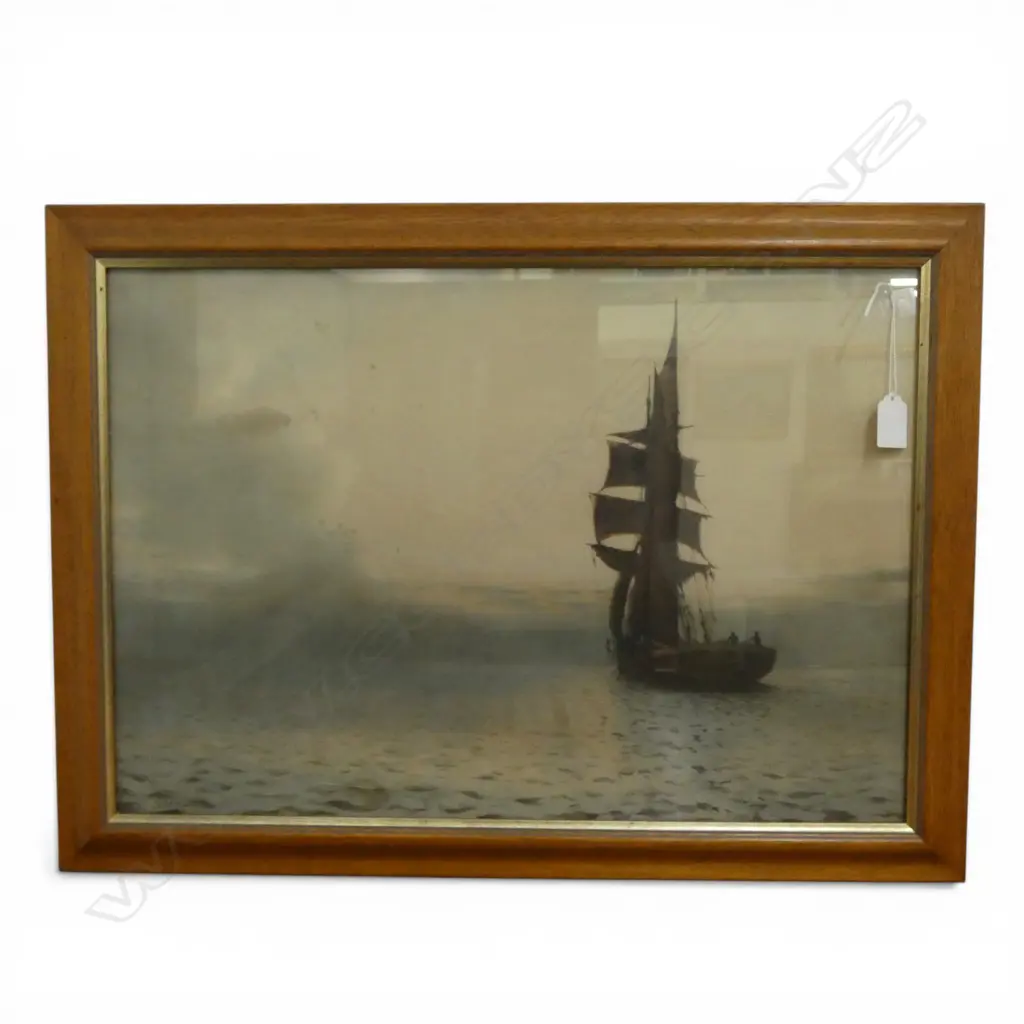 Paul Jobert SAILING SCENE PRINT. 373 X 540mm Image 1++