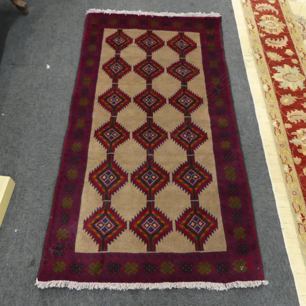 BALUCHI HAND KNOTTED RUG 1900x1000mm Image 1++