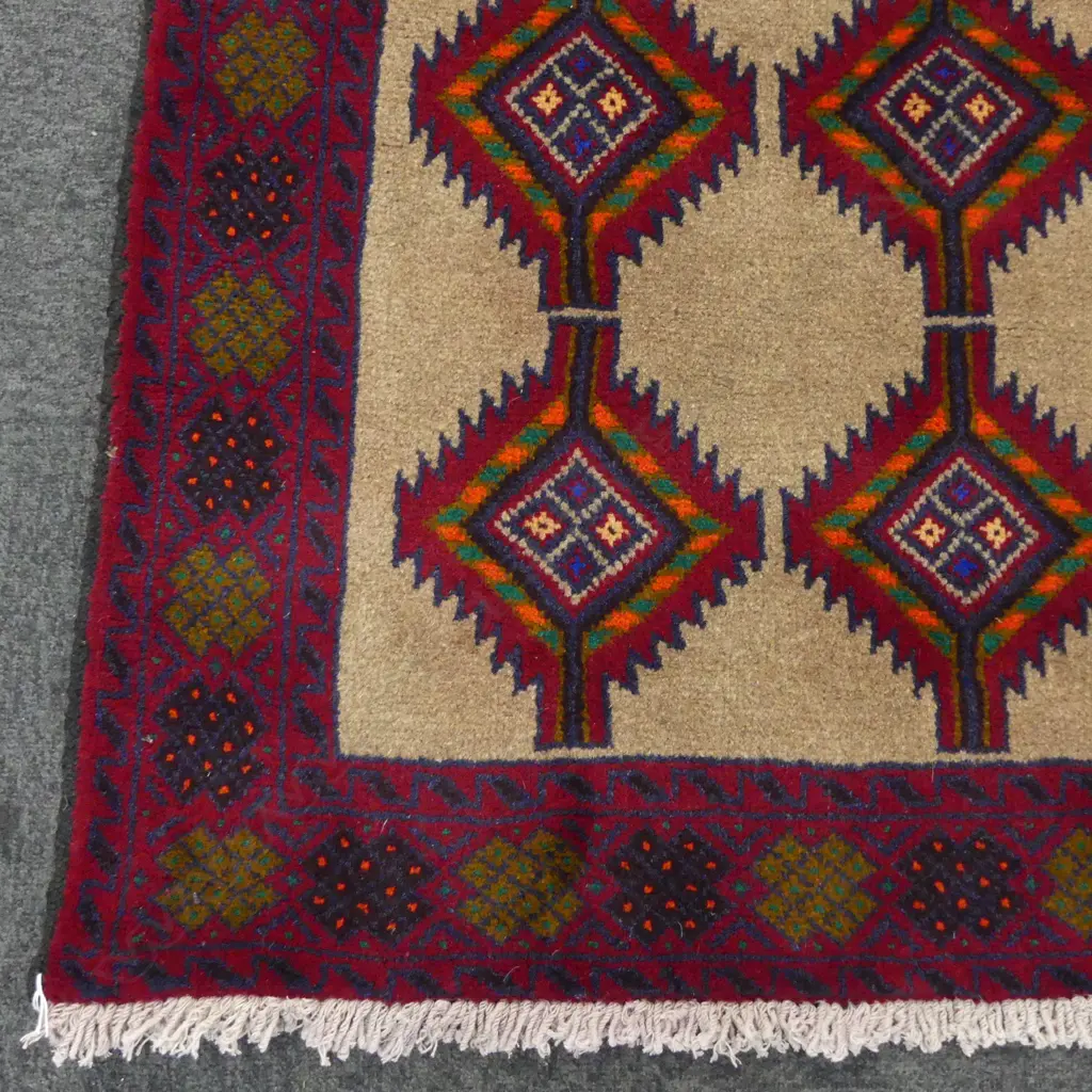 BALUCHI HAND KNOTTED RUG 1900x1000mm Image 1++