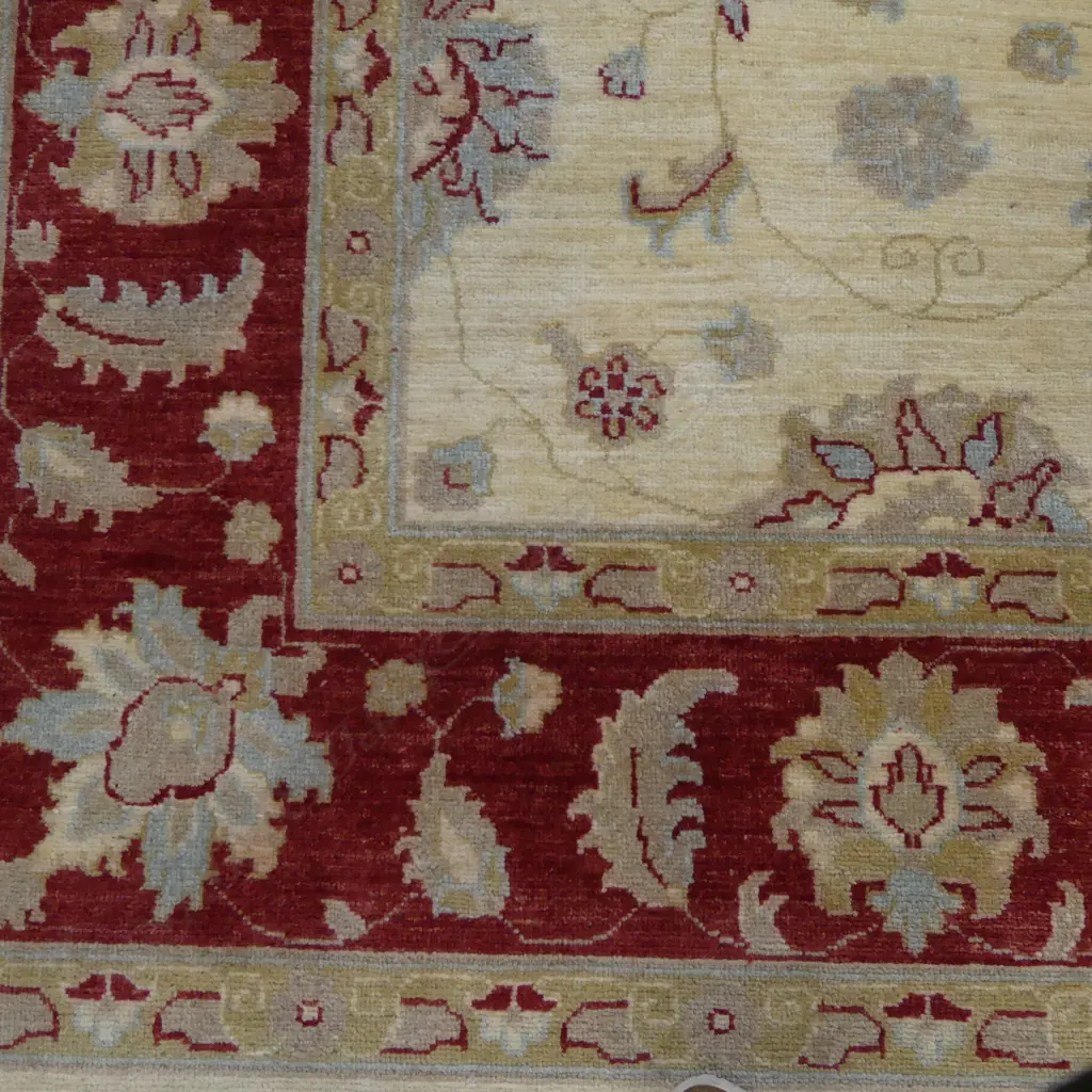 HAND KNOTTED CHOBI RUG wool pile, colour variations. 365x2840mm Image 1++