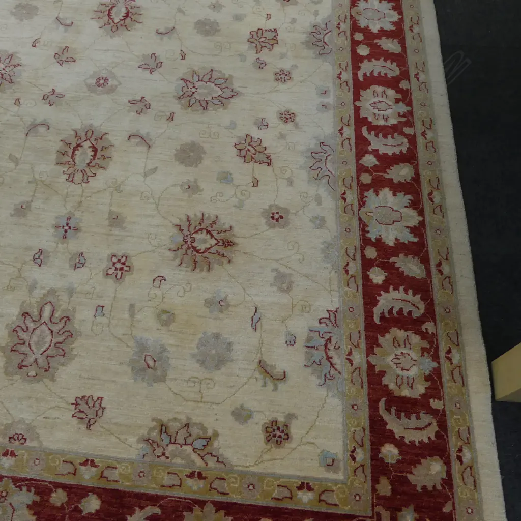 HAND KNOTTED CHOBI RUG wool pile, colour variations. 365x2840mm Image 1++