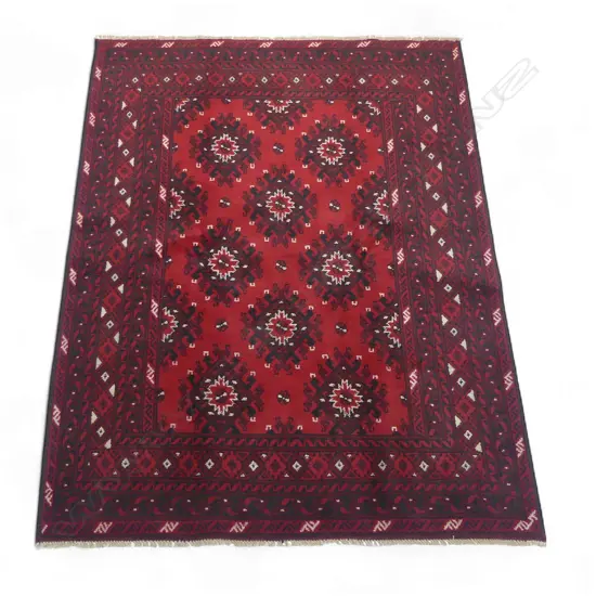 A hand-knotted Chinargul rug,