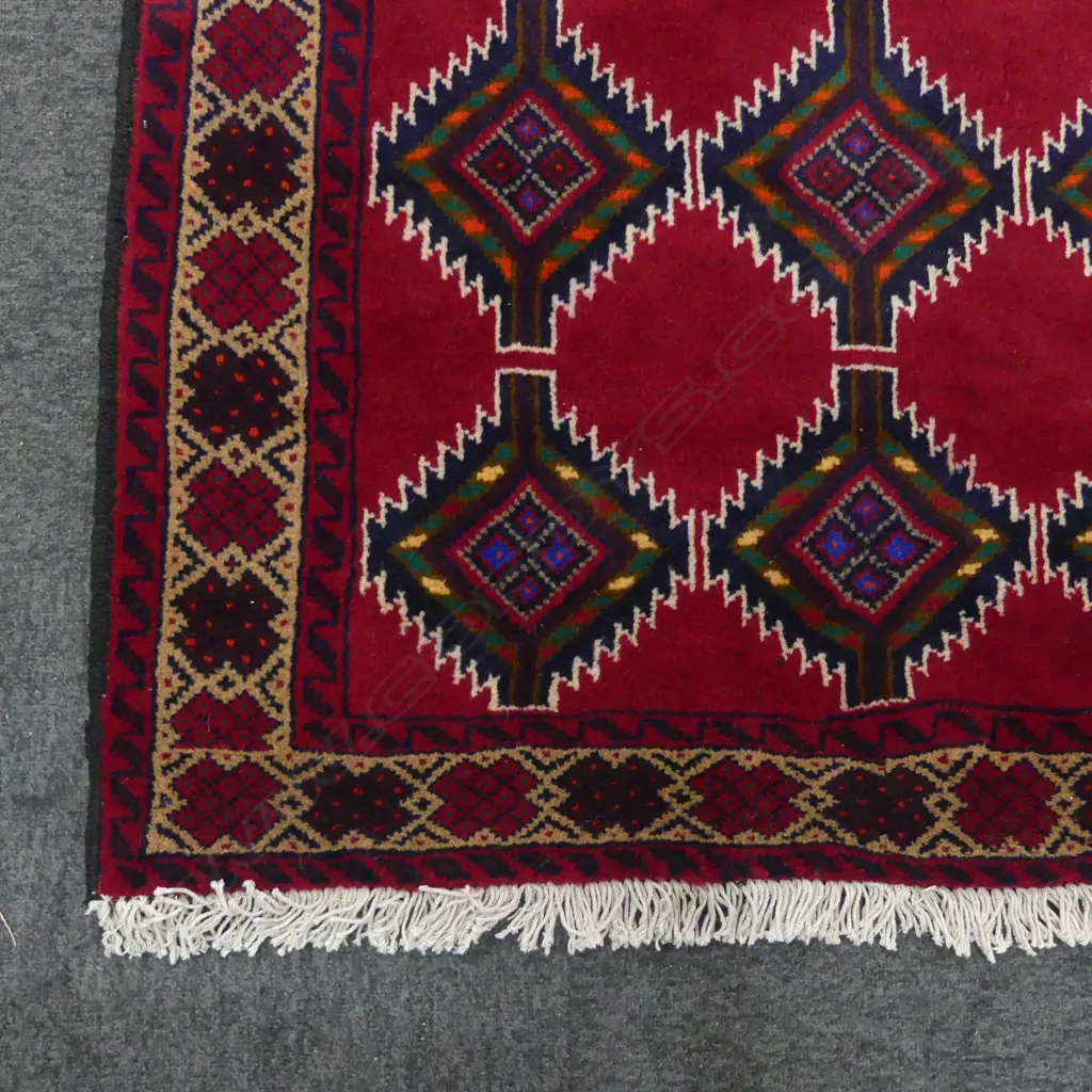 BALUCHI HAND KNOTTED RUG insect damage 1000x1900mm Image 1++