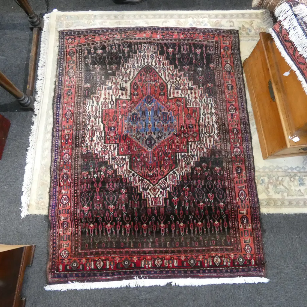 IRANIAN HAND KNOTTED WOOL PILE RUG 1900x1460mm Image 1++