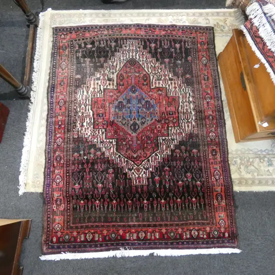 IRANIAN HAND KNOTTED WOOL PILE RUG 1900x1460mm