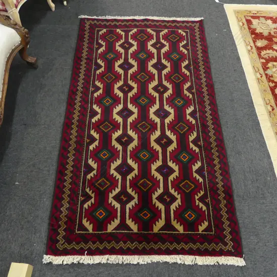 BALUCHI HAND KNOTTED RUG 1860x1020mm