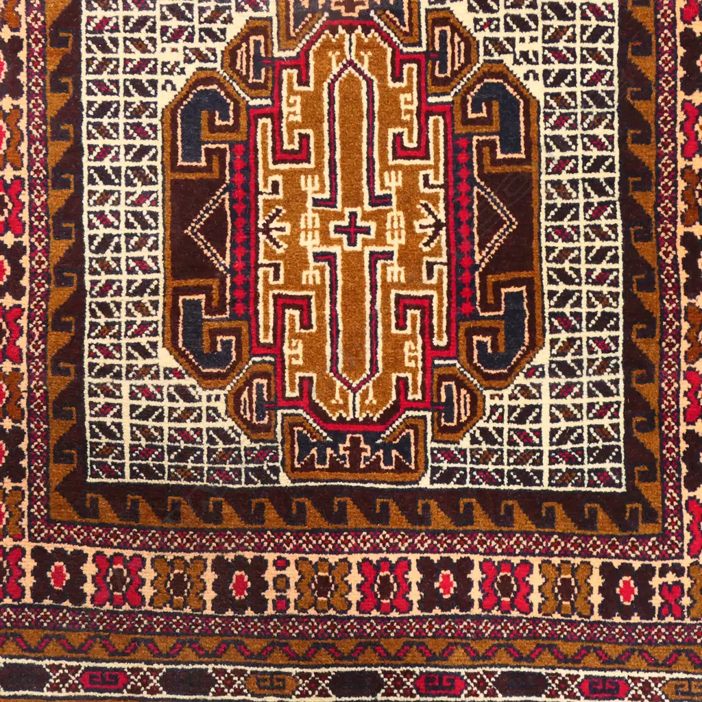 A hand knotted Baloch rug, Image 1++
