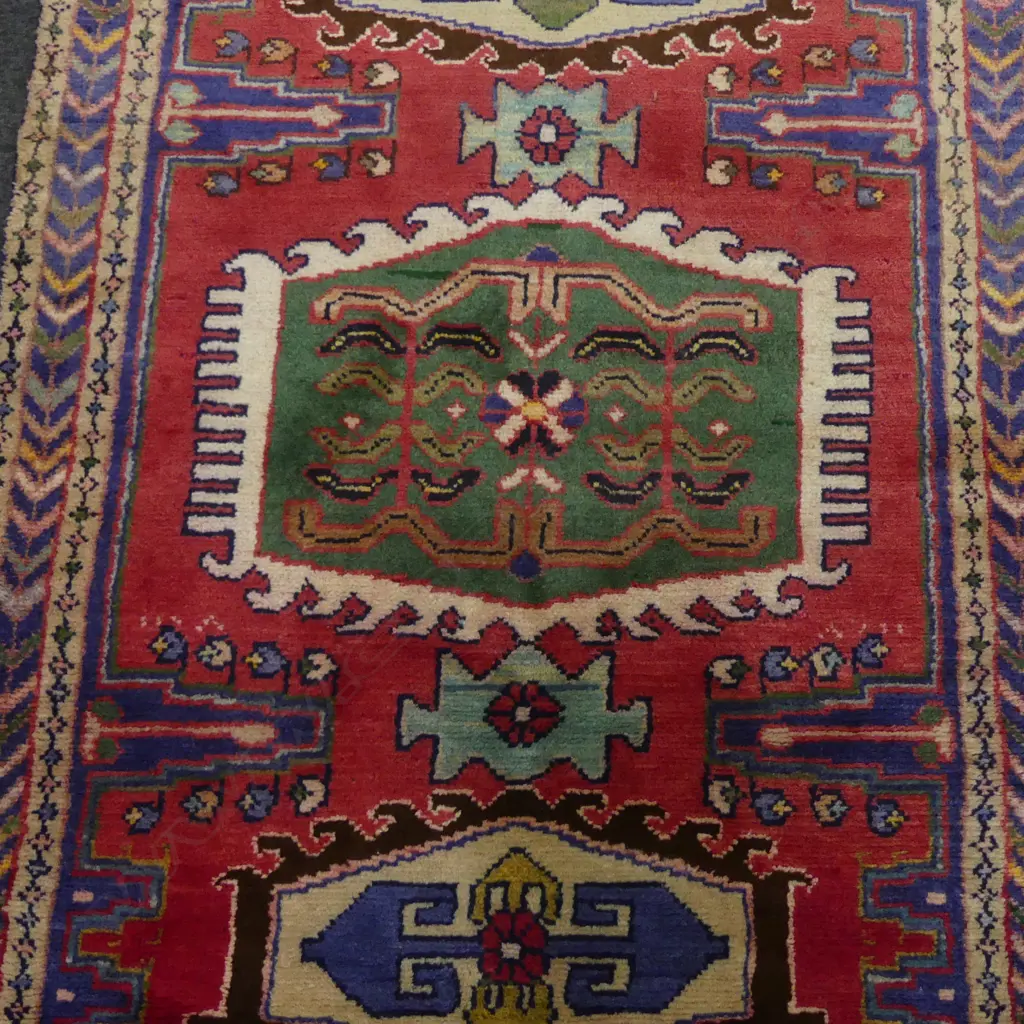 HAND KNOTTED WOOL PILE RUNNER 2770x1080mm Image 1++