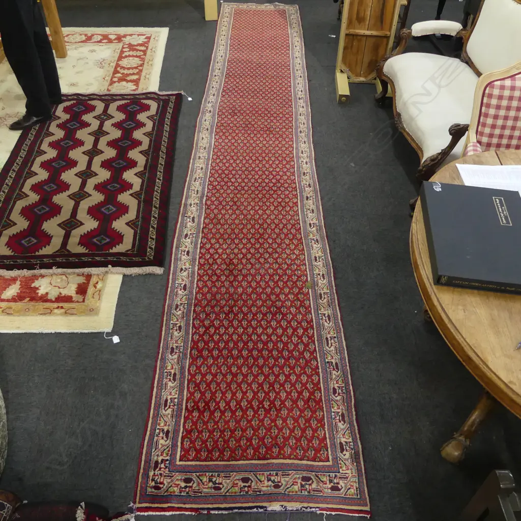 HAND KNOTTED WOOL PILE RUNNER 5100x820mm Image 1++