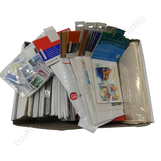 ASST. NZ MODERN DECIMAL FIRST DAY COVERS, MINIATURE SHEETS, MINT SETS ETC LARGE LOT