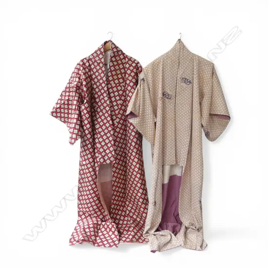 2 JAPANESE KIMONOS asst. patterns