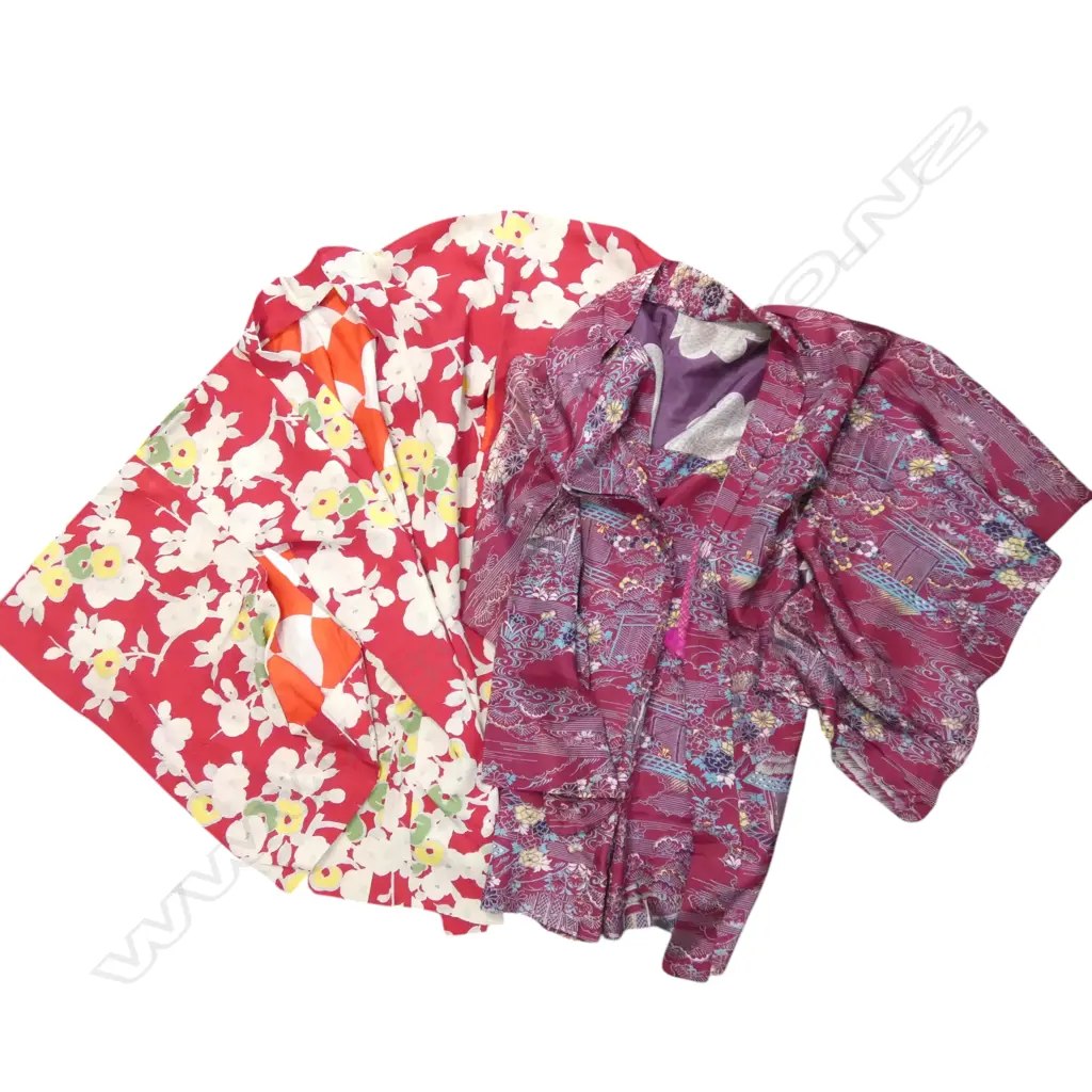 2 JAPANESE HAORI floral patterns Image 1++