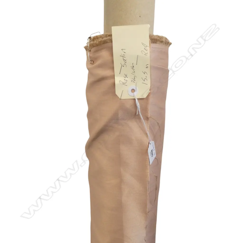 FABRIC ROLL; ROSE SATIN, POLY/COTTON, 15.5M ROLL Image 1++