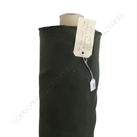 FABRIC BOLT; SEAWEED OLIVE, UPHOLSTERY OR DRAPES, 28M ROLL
