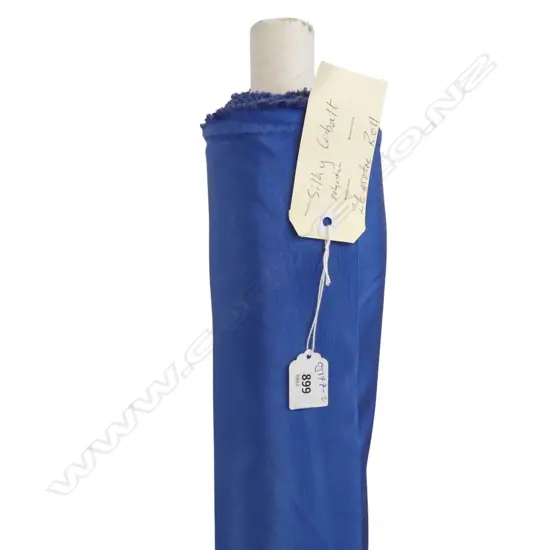 FABRIC BOLT; SILKY COBALT, POLYESTER, 26M ROLL