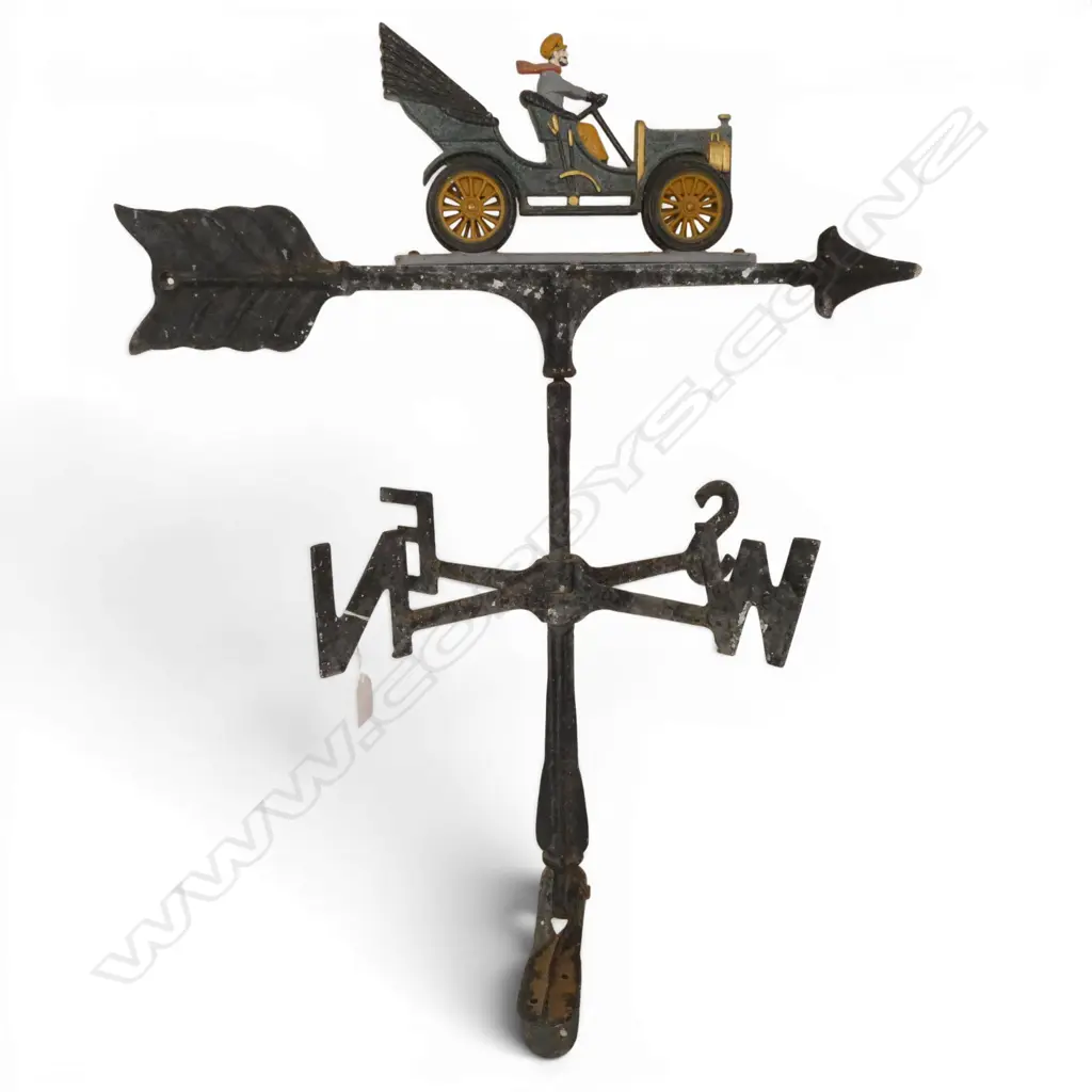 CAST ALLUMINIUM CAR WEATHER VANE H630 Image 1++