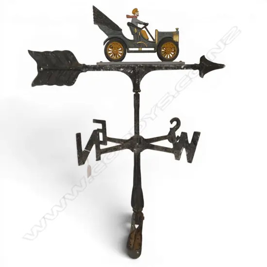 CAST ALLUMINIUM CAR WEATHER VANE H630