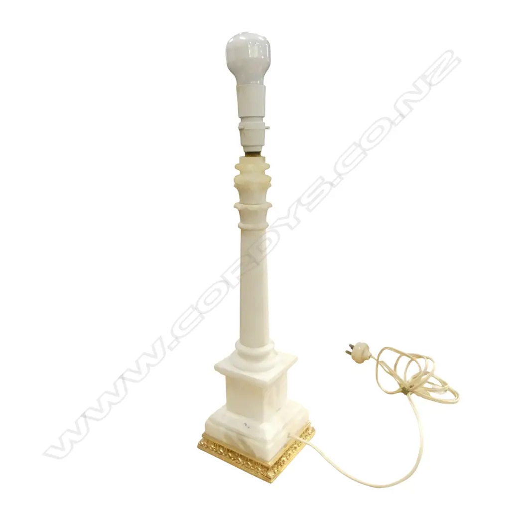 ALABASTER COLUMN TABLE LAMP H.505mm Image 1++