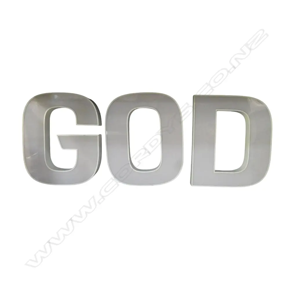 3 LG LED LETTERS G O D H.500mm Image 1++