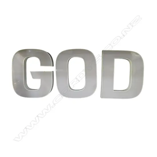 3 LG LED LETTERS G O D H.500mm
