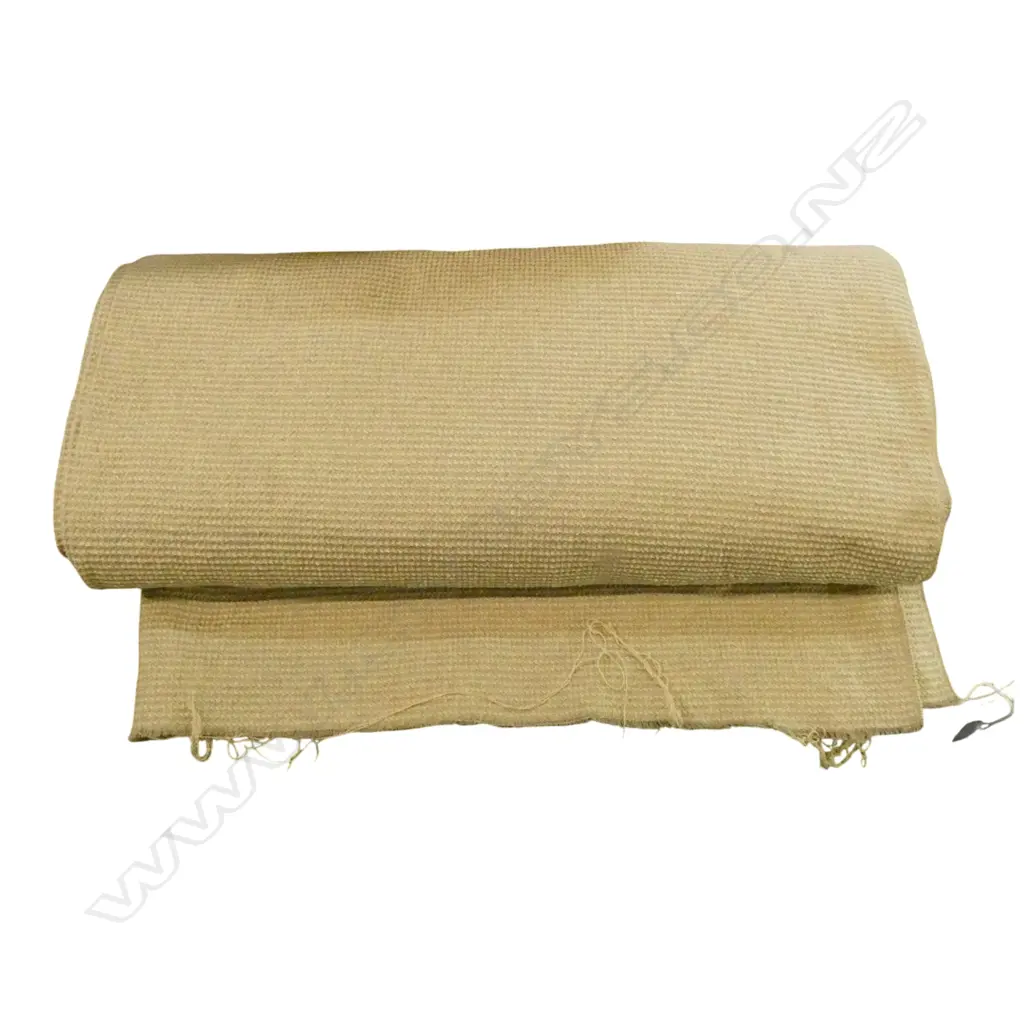 LENGTH OF NEW OLD STOCK woven style UPHOLSTERY FABRIC 120mm X 9000mm w kirkcaldie & Stains label Image 1++