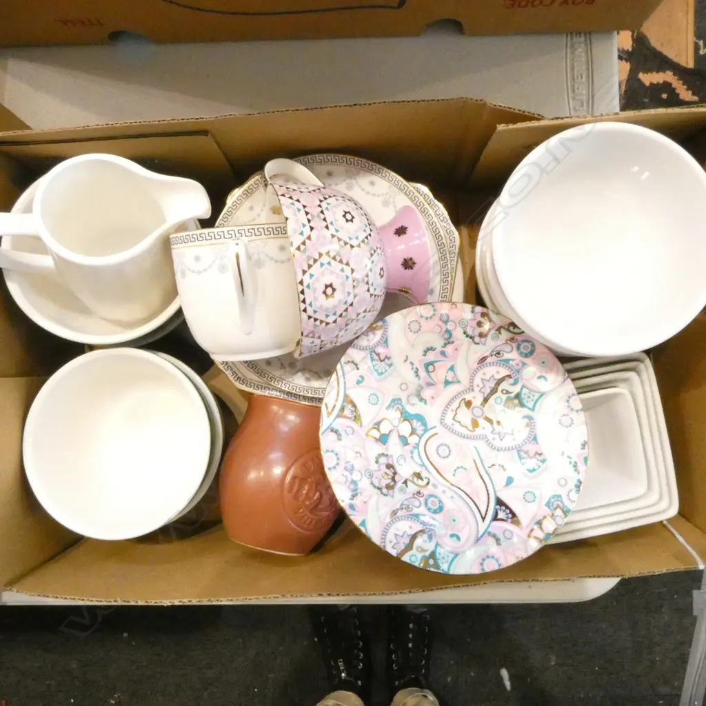 ASST. MODERN BOWLS, CUPS, PLATES ETC Image 1++