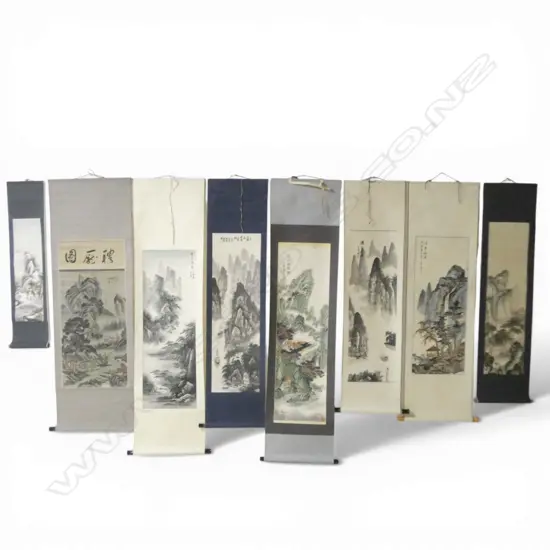8 ORIENTAL SCROLLS