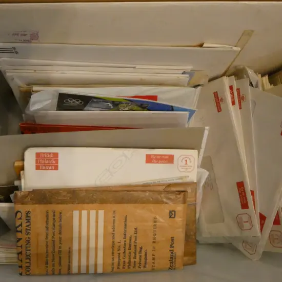 LG COLLECTION OF MAINLY NZ & UK MODERN ISSUES FROM PHILATELIC BUREAU F.D.C.'s + MINI SHEETS ETC