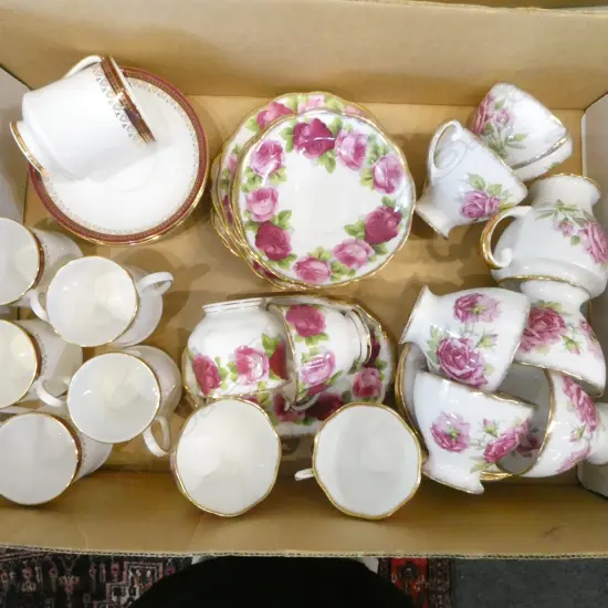 ASST. ENG CHINA, ROYAL ALBERT OLD ENG. ROSE, ROYAL STANDARD ORLEANS & PARAGON