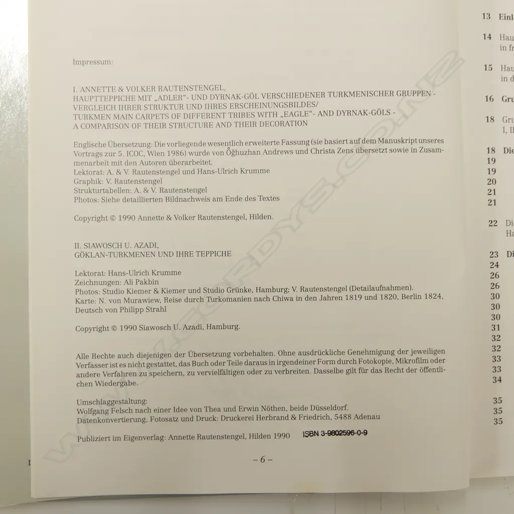 RAUTENSTENGEL: TURKMEN MAIN CARPETS OF DIFFERENT TRIBES Image 1++