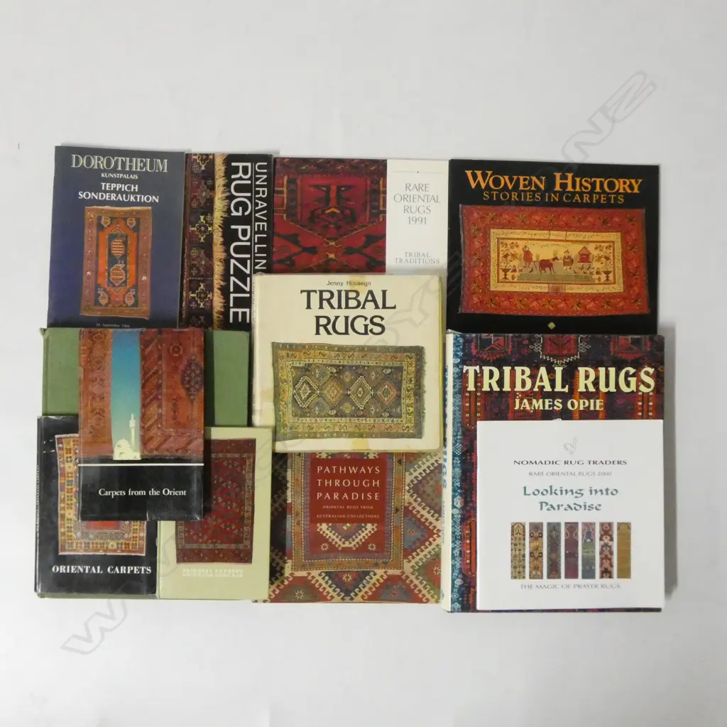 TWELVE PUBLICATIONS: TRIBAL & OTHER ORIENTAL RUGS Image 1++