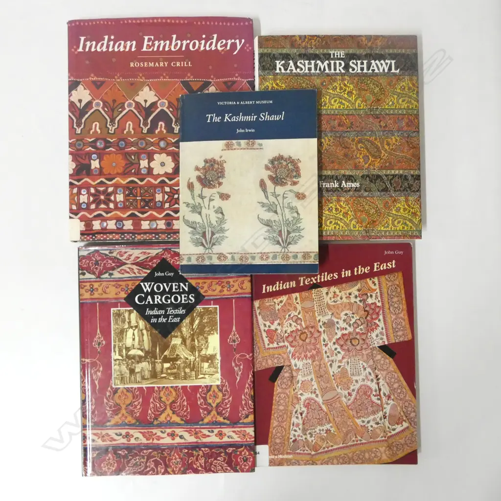 FIVE PUBLICATIONS: INDIAN TEXTILES & EMBROIDERY Image 1++